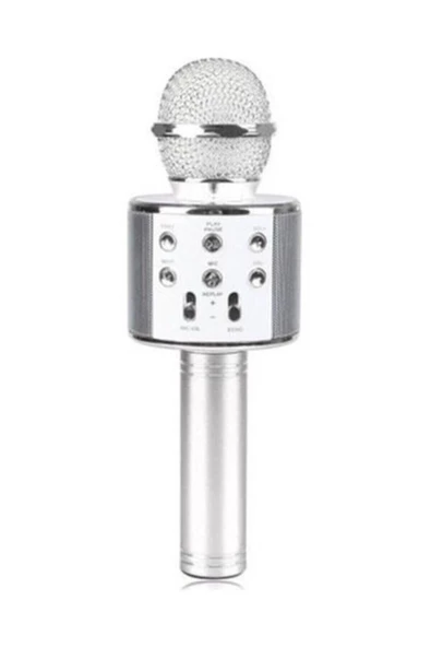 Pazariz Evr Krk 02 Karaoke Mikrofon Silver ürün görseli 1