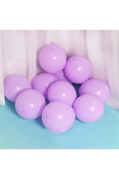Pazariz 12 Inç Standart Boy Makaron Balon 50 Adet Lila ürün görseli 1