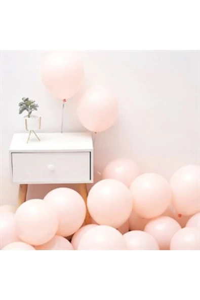 Pazariz 12 Inç Standart Boy Makaron Balon 50 Adet Somon ürün görseli 1