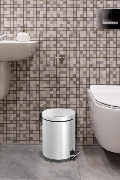 Pazariz Pedallı Banyo Ve Tuvalet Çöp Kovası 5 Lt. ürün görseli 1