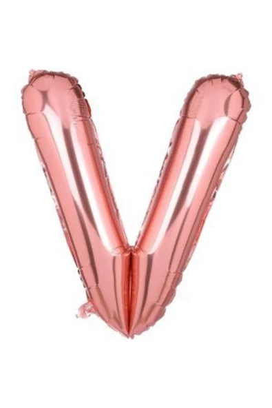 Pazariz 34 Inç 80 Cm Rose Gold Folyo Rakam Balon V ürün görseli 1