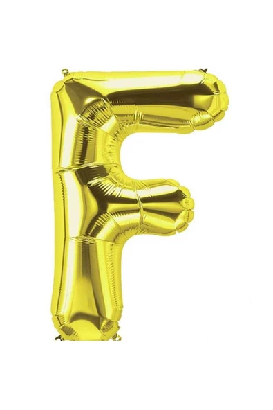 Pazariz F Harf Folyo Balon Gold 100 Cm ürün görseli 1