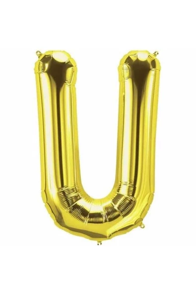 Pazariz U Harf Folyo Balon Gold 100 cm ürün görseli 1