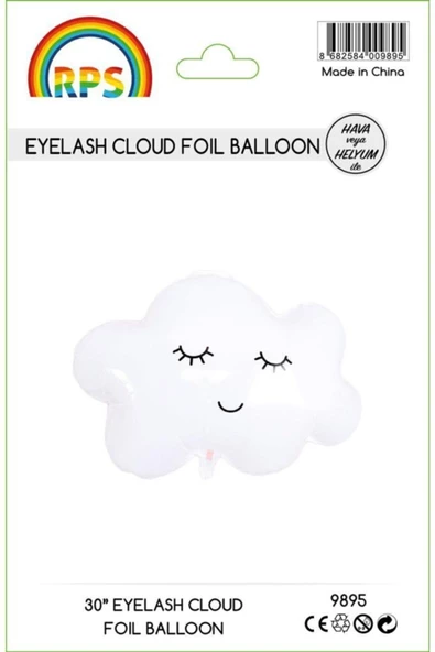 Pazariz Kirpikli Bulut 9895 Folyo Balon 75 Cm ürün görseli 1