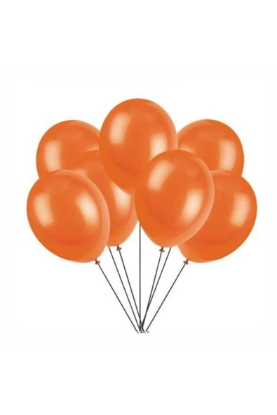 Pazariz Turuncu Metalik Balon 20 Adet ürün görseli 1