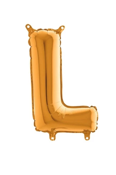 Pazariz L Harf Folyo Balon Gold 100 Cm ürün görseli 1