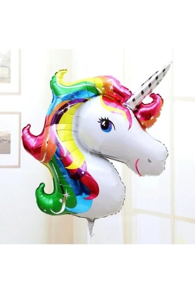 Pazariz Unicorn Folyo Balon - Büyük Boy (92x126 Cm) ürün görseli 1