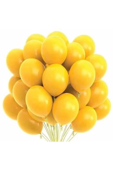 Pazariz Sarı Pastel Balon 100 Adet ürün görseli 1