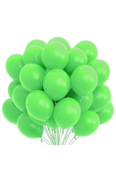 Pazariz Yeşil Pastel Balon 20 Adet ürün görseli 1
