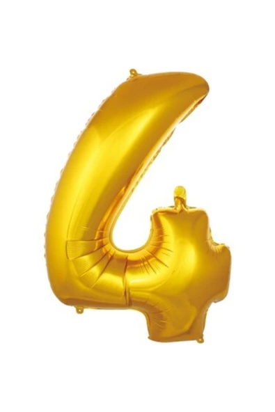 Pazariz Folyo Rakam Balon 76 Cm Altın 4 ürün görseli 1