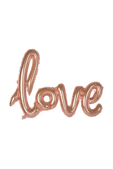 Pazariz Love Folyo Balon Rose Gold ürün görseli 1