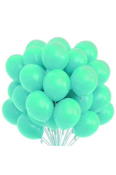 Pazariz Mint Yeşil Pastel Balon 20 Adet ürün görseli 1