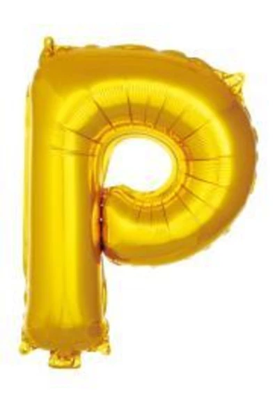 Pazariz 16 Inç 35 Cm Altın Folyo Harf Balon P ürün görseli 1