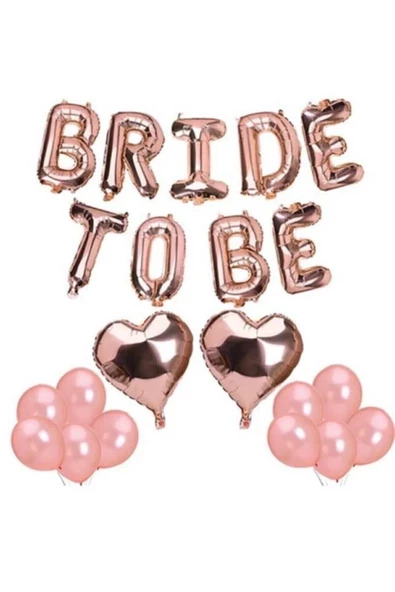 Pazariz Bride To Be Folyo Balon Latex Balon Seti Bekarlığa Veda Balon Seti ürün görseli 1
