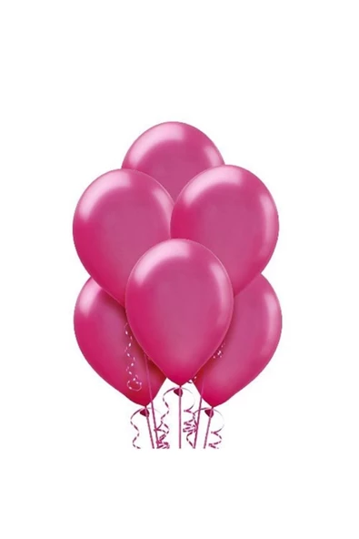 Pazariz Fuşya Metalik Balon 20 Adet ürün görseli 1
