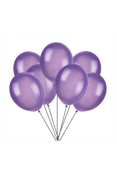 Pazariz Mor Balon Metalik 100 Adet ürün görseli 1