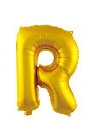Pazariz 16 Inç 35 Cm Altın Folyo Harf Balon R ürün görseli 1