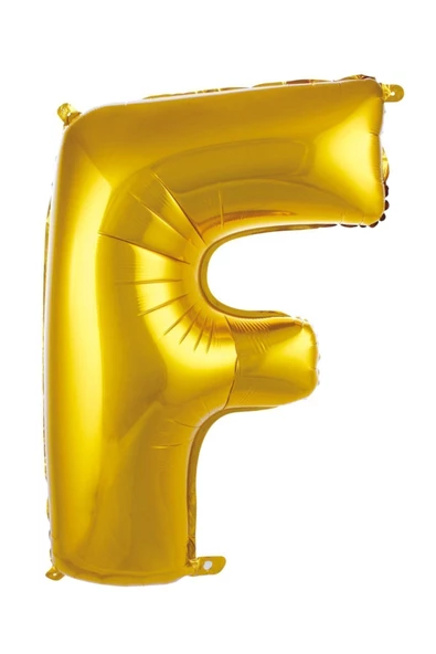 Pazariz 34 Inç 76 Cm Altın Folyo Harf Balon F ürün görseli 1