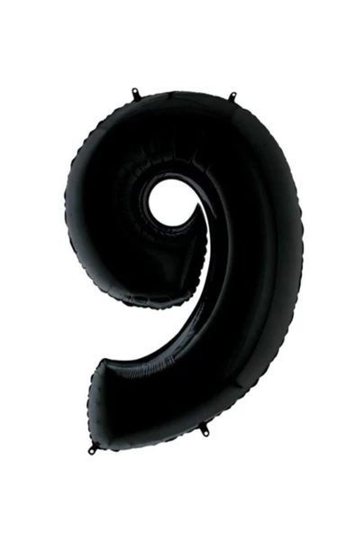 Pazariz 40 Inç 100 Cm Siyah Folyo Rakam Balon 9 ürün görseli 1