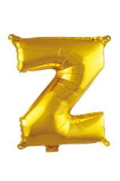 Pazariz 16 Inç 35 Cm Altın Folyo Harf Balon Z ürün görseli 1