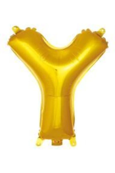 Pazariz 16 Inç 35 Cm Altın Folyo Harf Balon Y ürün görseli 1