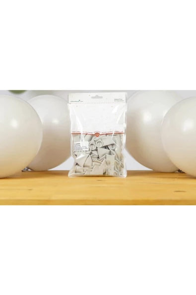 Pazariz 12 Inç Standart Boy Retro Balon 10 Adet Duman ürün görseli 1