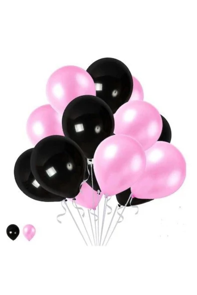 Pazariz 50 Adet Pempe, Siyah Balon-uçan- Balon-parti Sehri ürün görseli 1