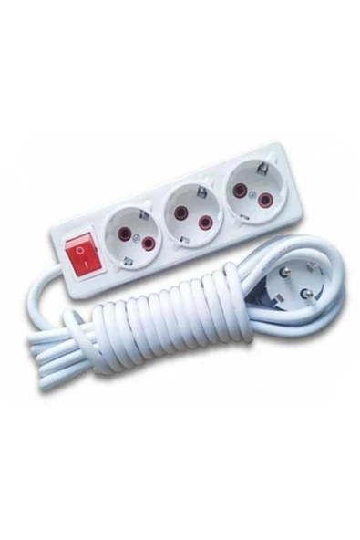 Pazariz 9w Led Ampul - 10 mt Uzatmalı Anahtarlı 3 Lü Priz Set ürün görseli 1