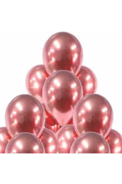 Pazariz Rose Gold Krom Balon 50 Adet ürün görseli 1