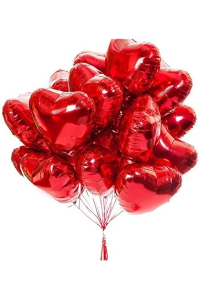 Pazariz Kalp Folyo Balon 40 Cm 10 Adet Kalp Folyo Balon Seti Kalpli Balon Folyo 40 Cm 10 Adet Fiyatıdır ürün görseli 1