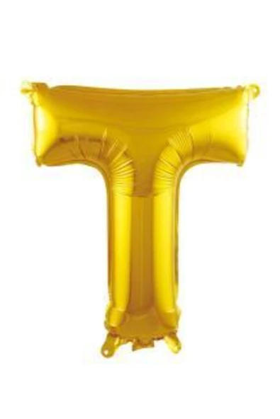 Pazariz 16 Inç 35 Cm Altın Folyo Harf Balon T ürün görseli 1