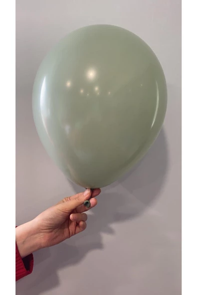 Pazariz 12 Inç Standart Boy Balon 20 Adet Küf Yeşili ürün görseli 1