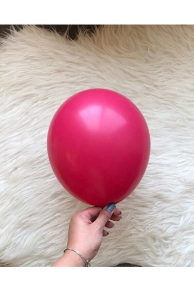 Pazariz 12 Inç Standart Boy Retro Balon 10 Adet Yaban Çileği ürün görseli 1