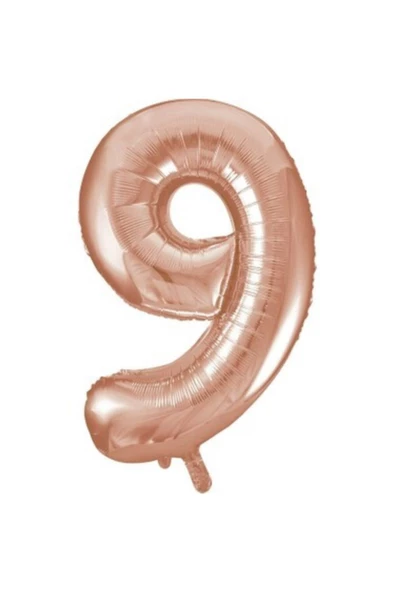 Pazariz 34'' 80 Cm Rose Gold Bronze Folyo Rakam Balon 9 ürün görseli 1