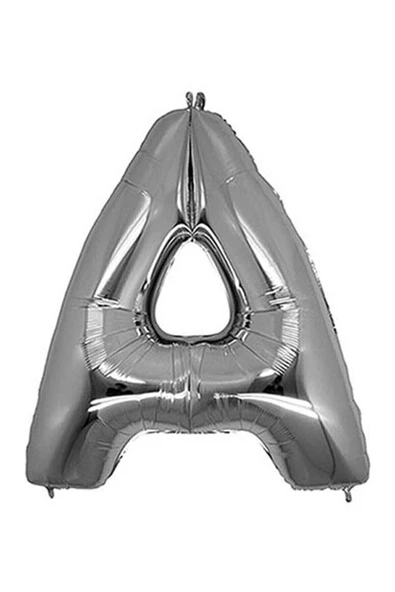 Pazariz 40 Inç 100 Cm Gümüş Folyo Harf Balon A ürün görseli 1