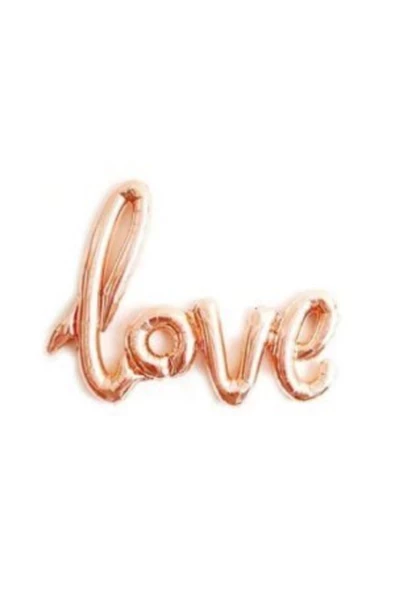 Pazariz Love Imza Folyo Balon Rose Gold ürün görseli 1