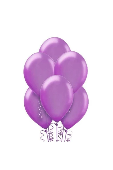Pazariz Lila Metalik Balon 20 Adet ürün görseli 1
