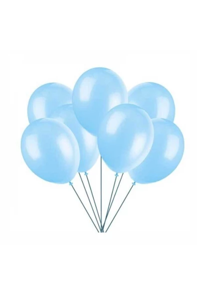 Pazariz Mavi Metalik Balon 20 Adet ürün görseli 1