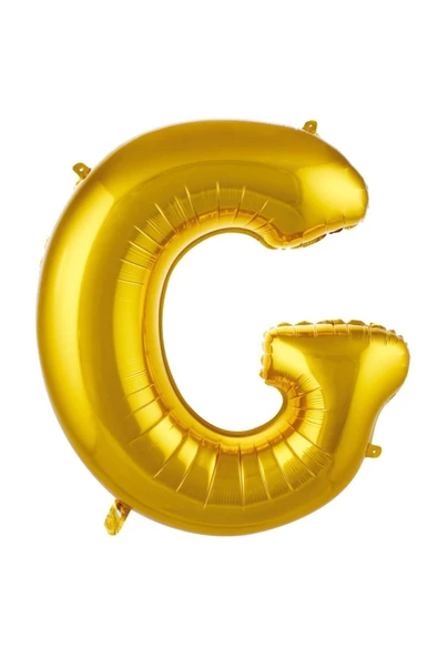 Pazariz 76 Cm Harf Folyo Balon G Harfi Büyük Boy Balon Altın 34 Inç ürün görseli 1