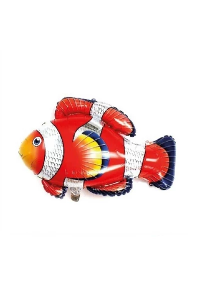 Pazariz Folyo Balon Doğum Günü Balonu Parti Balonu 90 X 71 Cm Turuncu Balık ürün görseli 1