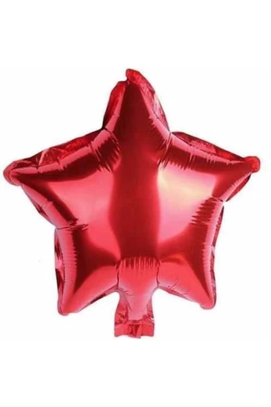 Pazariz Kırmızı Renkli Folyo Balon Yıldız 45 Cm ürün görseli 1