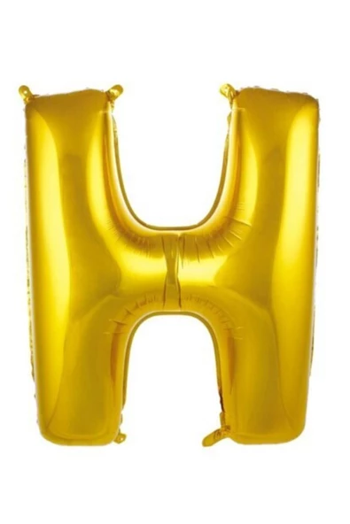 Pazariz 76 Cm Harf Folyo Balon H Harfi Büyük Boy Balon Altın 34 Inç ürün görseli 1
