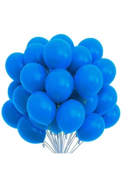 Pazariz 12 Inç Standart Boy Pastel Balon 50 Adet Lacivert ürün görseli 1