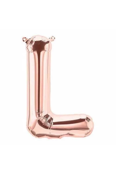 Pazariz L Harf Folyo Balon Gold Rose 76 Cm ürün görseli 1