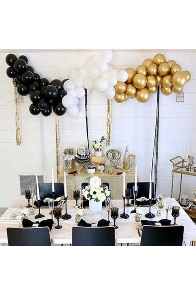 Pazariz Siyah Balon 20 Adet - Resim 3