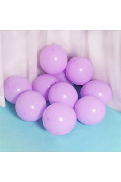 Pazariz 12 Inç Standart Boy Makaron Balon 50 Adet Lila ürün görseli 1