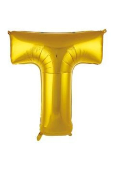 Pazariz 34 Inç 76 Cm Altın Folyo Harf Balon T ürün görseli 1
