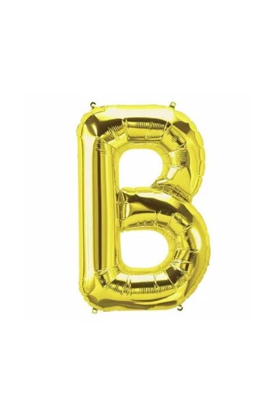 Pazariz B Harf Folyo Gold Renk Balon Küçük 35 Cm ürün görseli 1