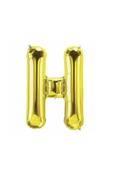 Pazariz H Harf Folyo Gold Renk Balon Küçük 35 Cm ürün görseli 1