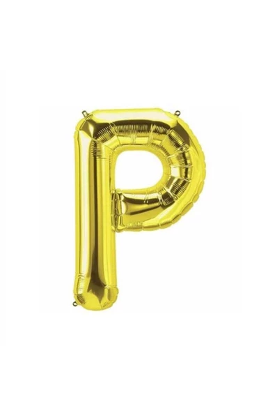 Pazariz P Harf Folyo Gold Renk Balon Küçük 35 Cm ürün görseli 1